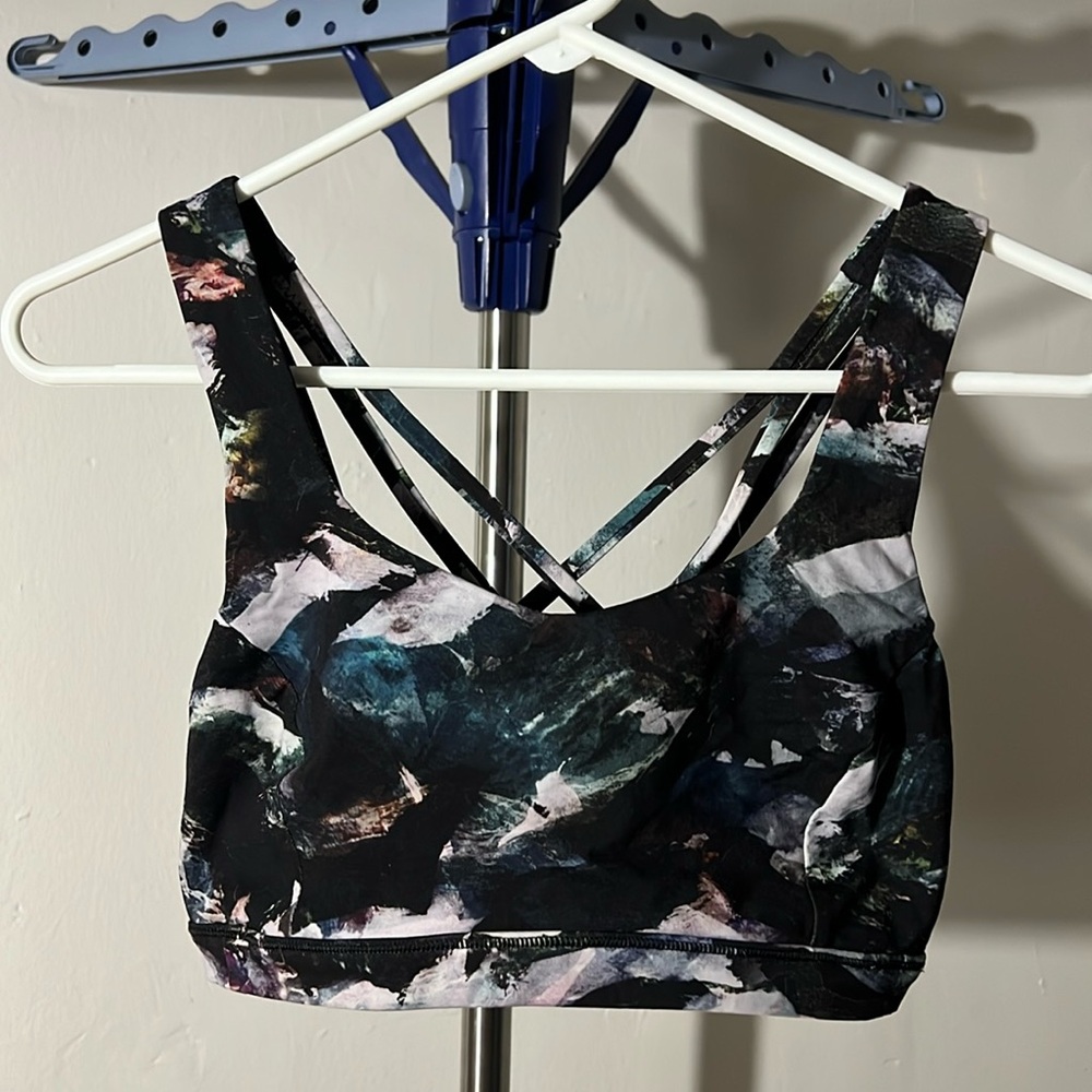 Lululemon free to be - serene bra floral print size 6